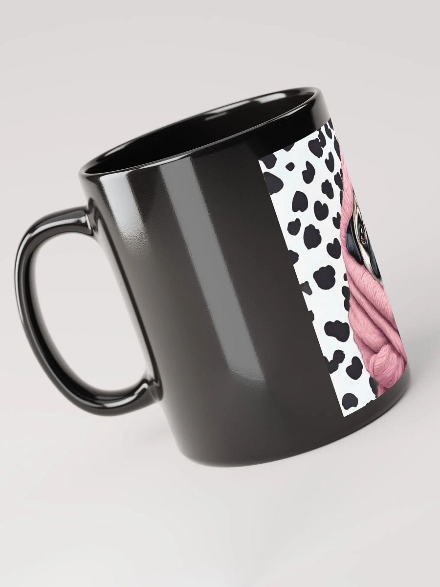 Dotted Pug Black Mug product image (4)