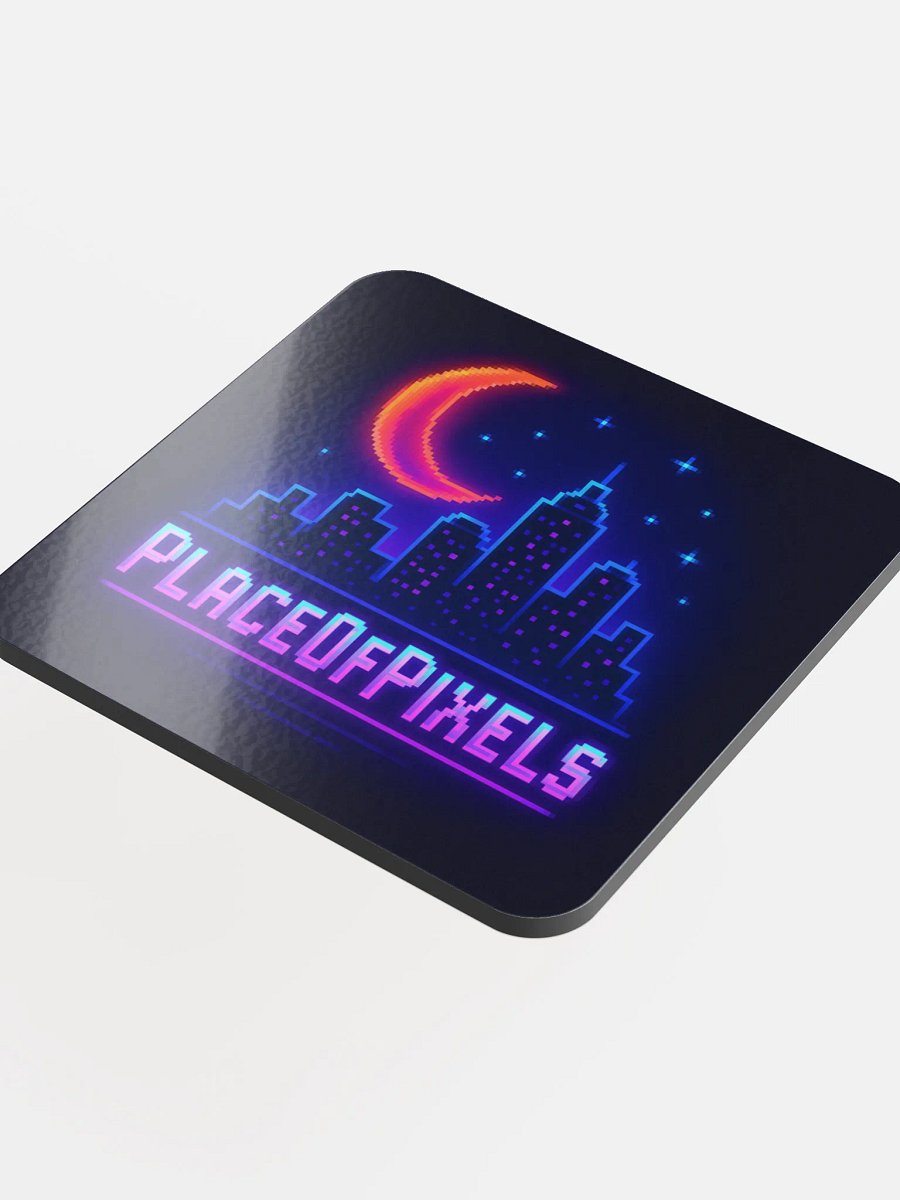 PlaceOfPixels Logo Cork Coaster For Pixel Perfect Breaks product image (4)