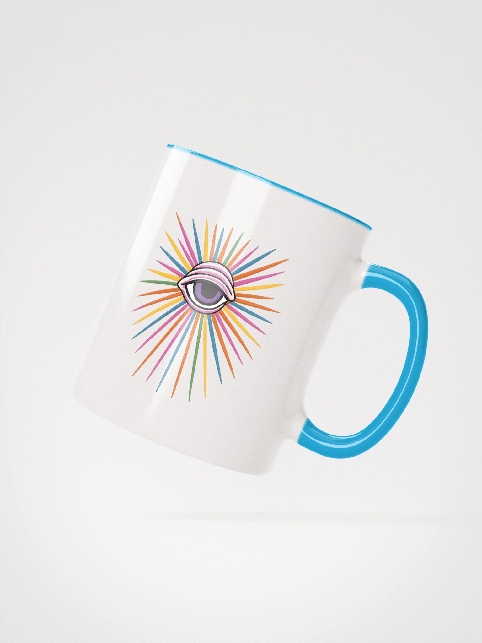 Blue PWR Radiating Eye Mug product image (2)