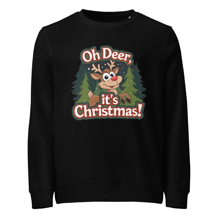 Oh Deer Christmas Organic Sweatshirt product image (1)