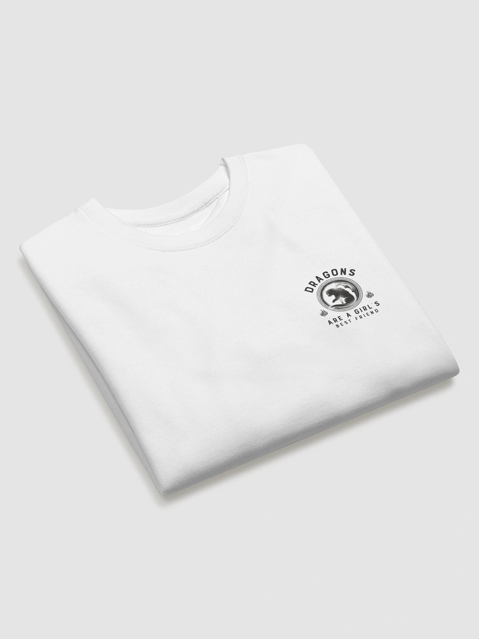 Dragons Are A Girl's Best Friend Dragon Cat Girl Woman Friendship Sweater product image (10)