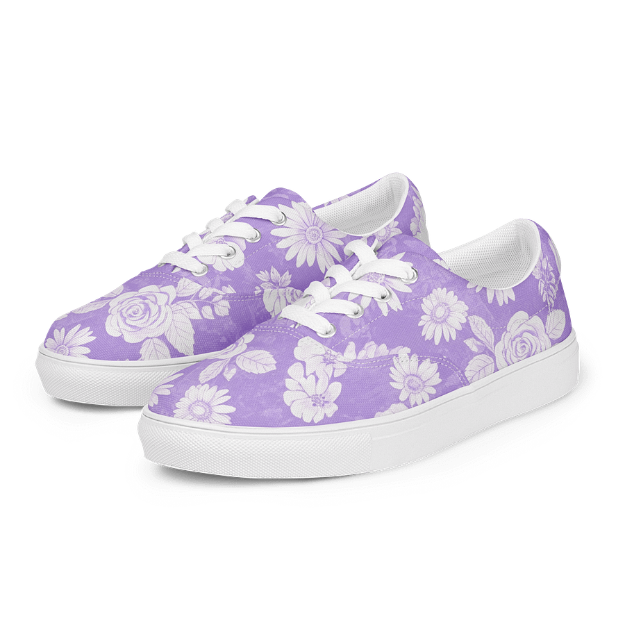 Floral Blossom Lace-Up Canvas Shoes product image (3)