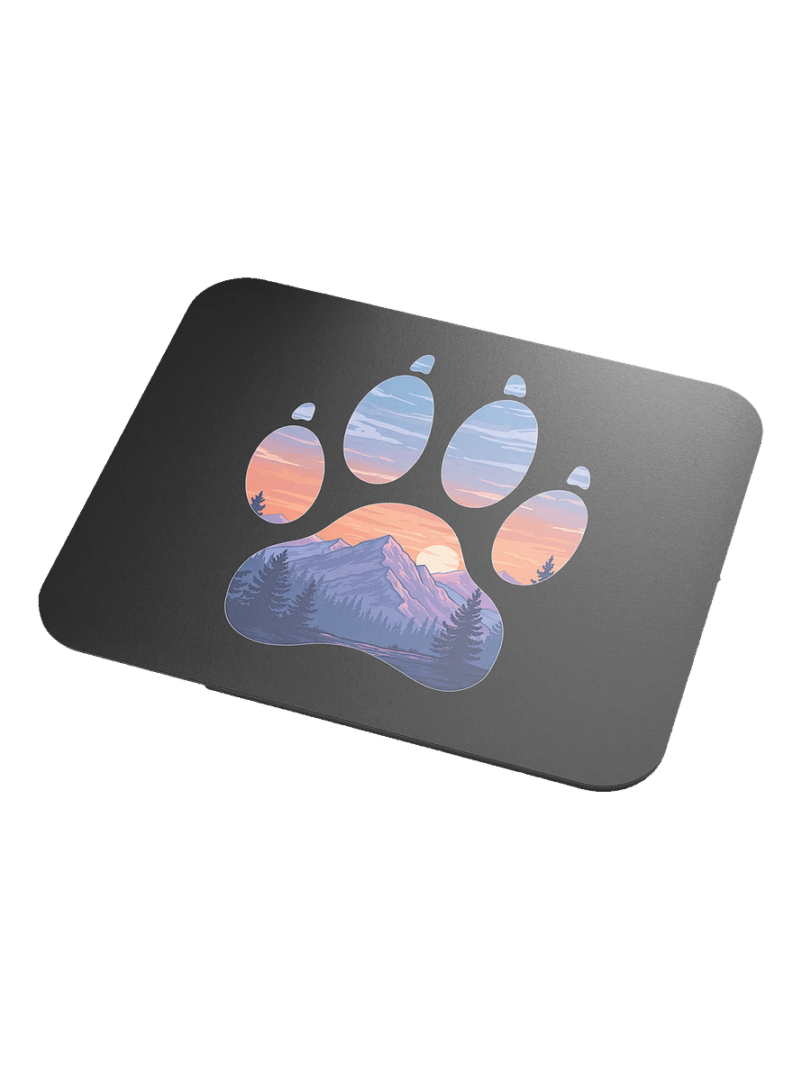 Mountain Adventure Black Mouse Pad product image (3)