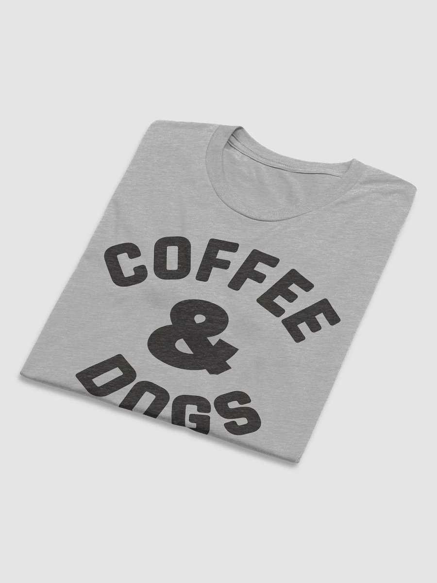 Coffee & Dogs // Unisex Triblend (Black Heather text) product image (17)