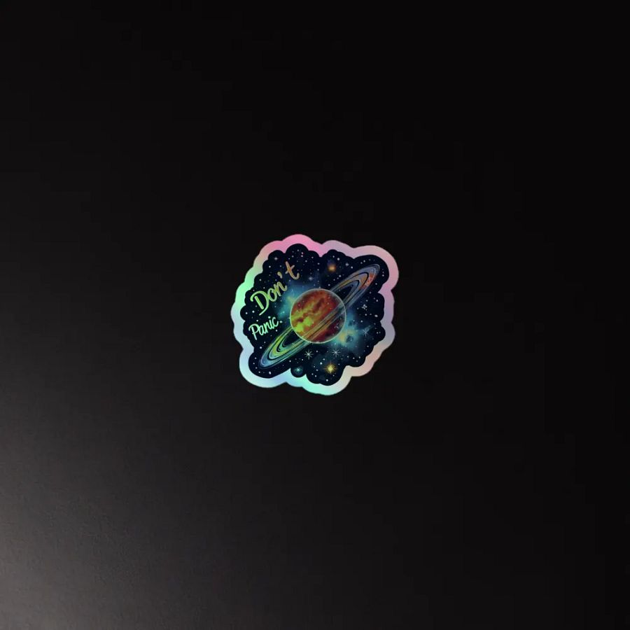 Don't Panic - Classic Holographic Sticker product image (4)