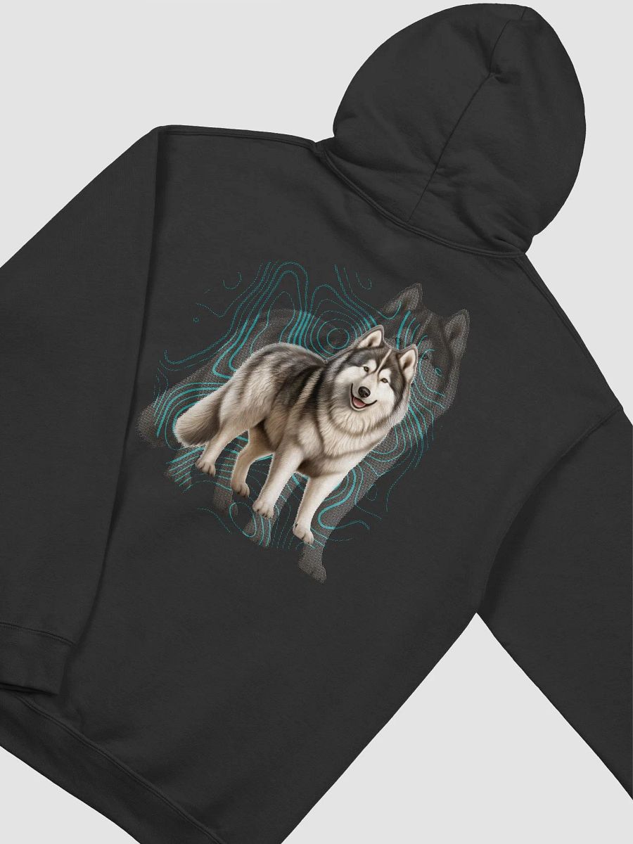 Dark Color Shadowed Alaskan Malamute Hoodie product image (3)