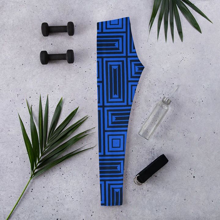 Symmetry Blue All-Over Leggings product image (2)