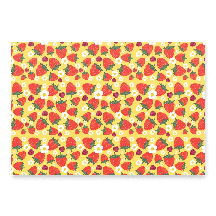 Strawberry Field and Blossom Wrapping Paper Set product image (1)