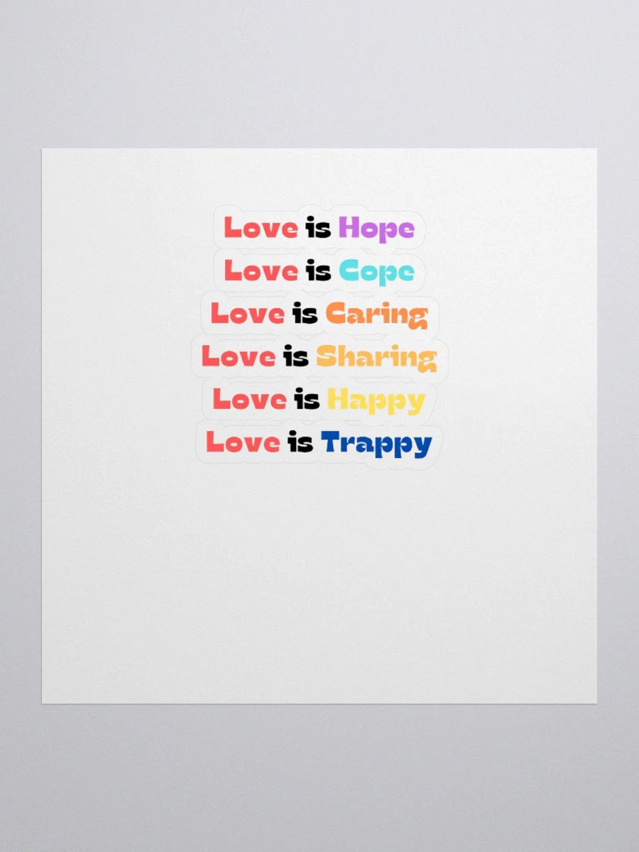 What is love short Sitckers product image (3)
