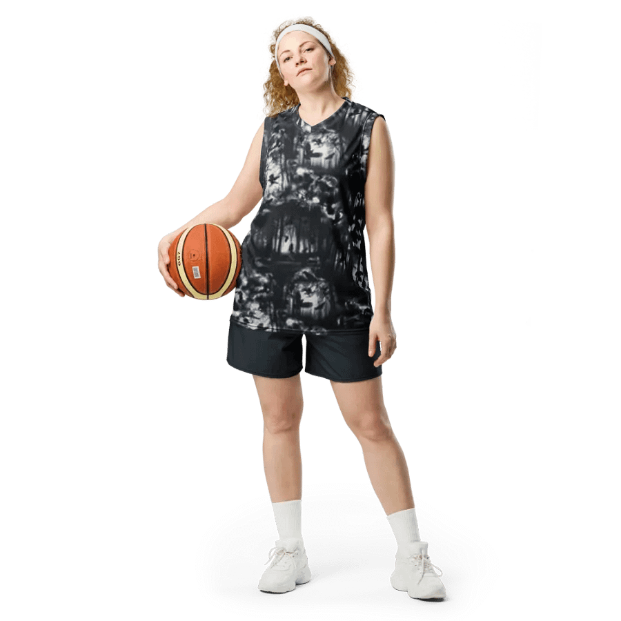 Dark forest Basketball Jersey product image (2)