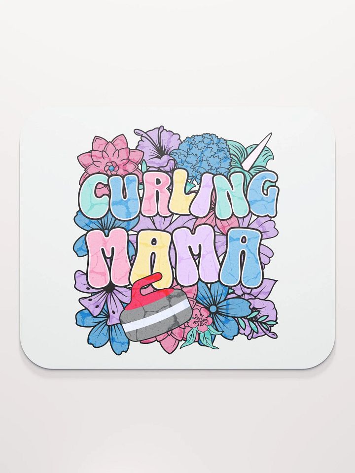Curling Mama Floral Mouse Pad product image (2)
