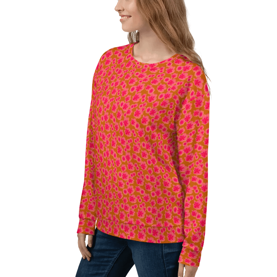 Mini Floral Orange Pink Sweatshirt product image (7)