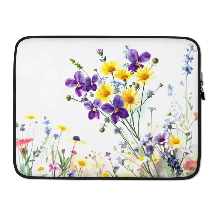 Floral Harmony Laptop Sleeve product image (2)