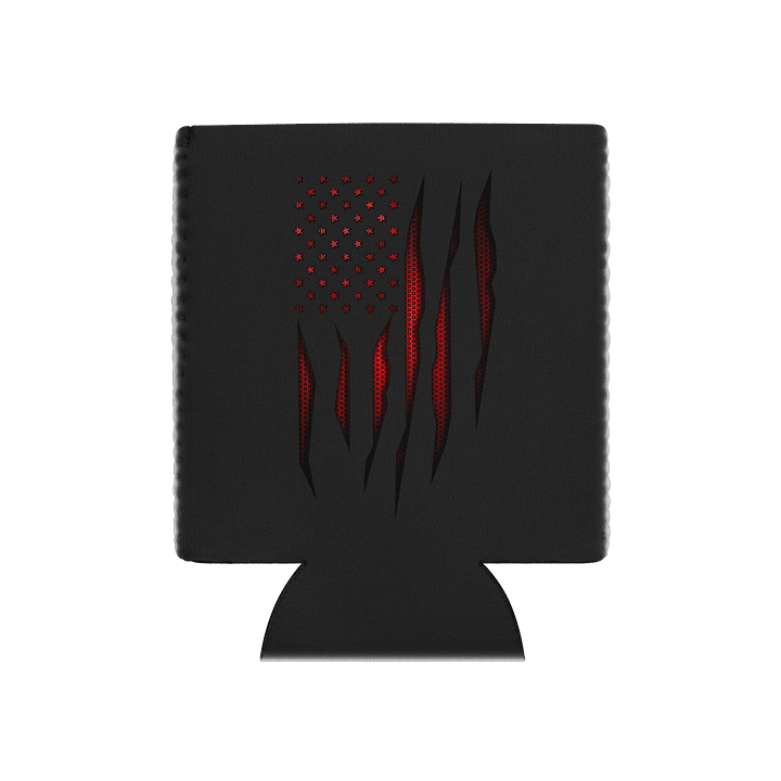 Red Carbon Onyx American Flag Coozie product image (1)