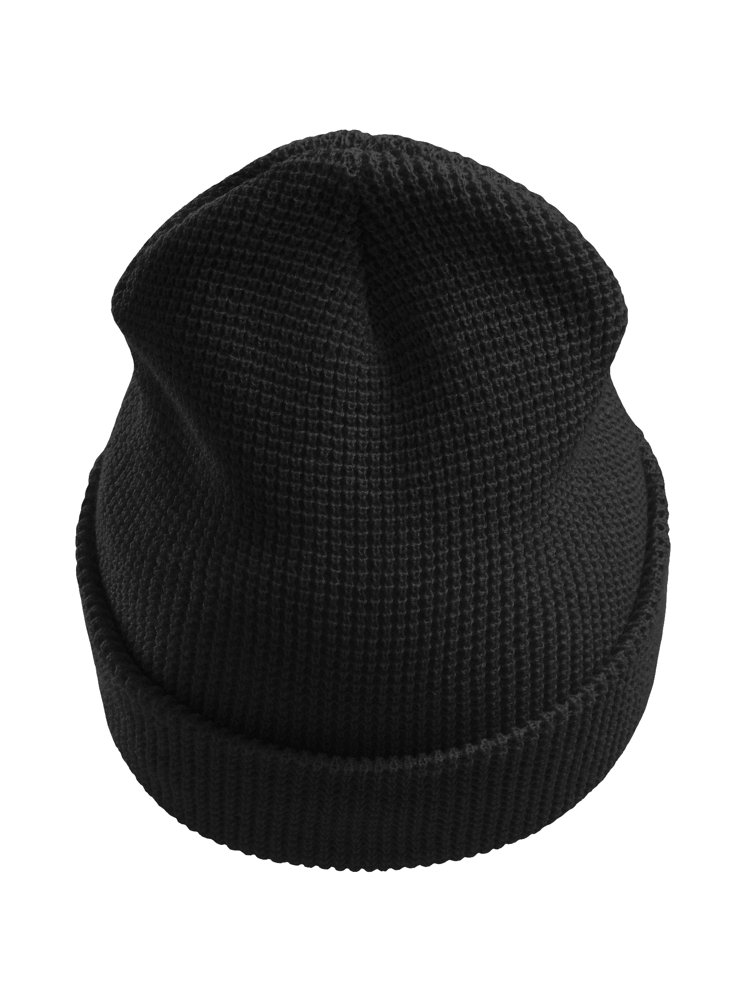 Minimalist Waffle Beanie - [Qwack] - Noir product image (8)