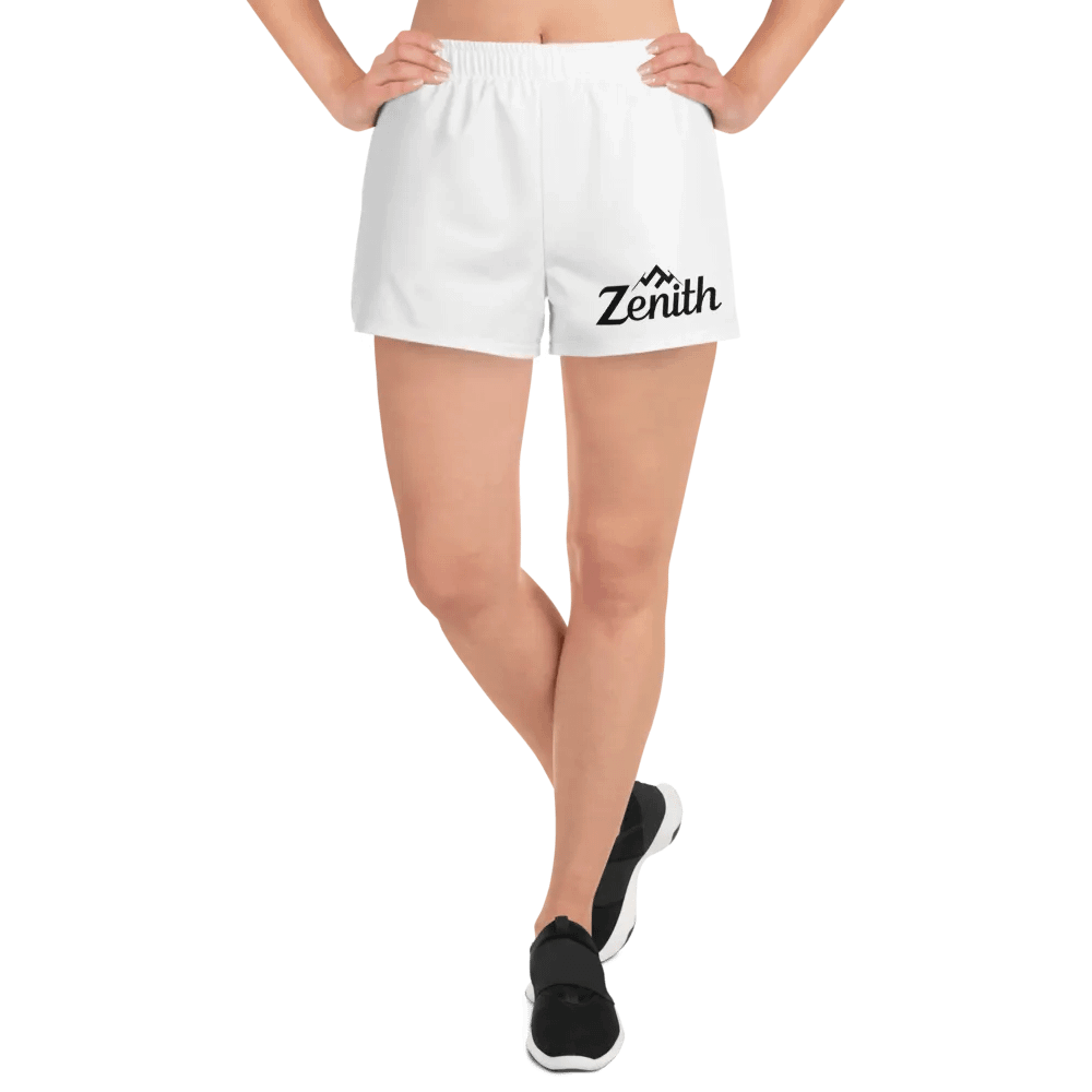Zenith Unisex Athletic Shorts - Exclusive Design, White, Lightweight, Relaxed Fit product image (8)