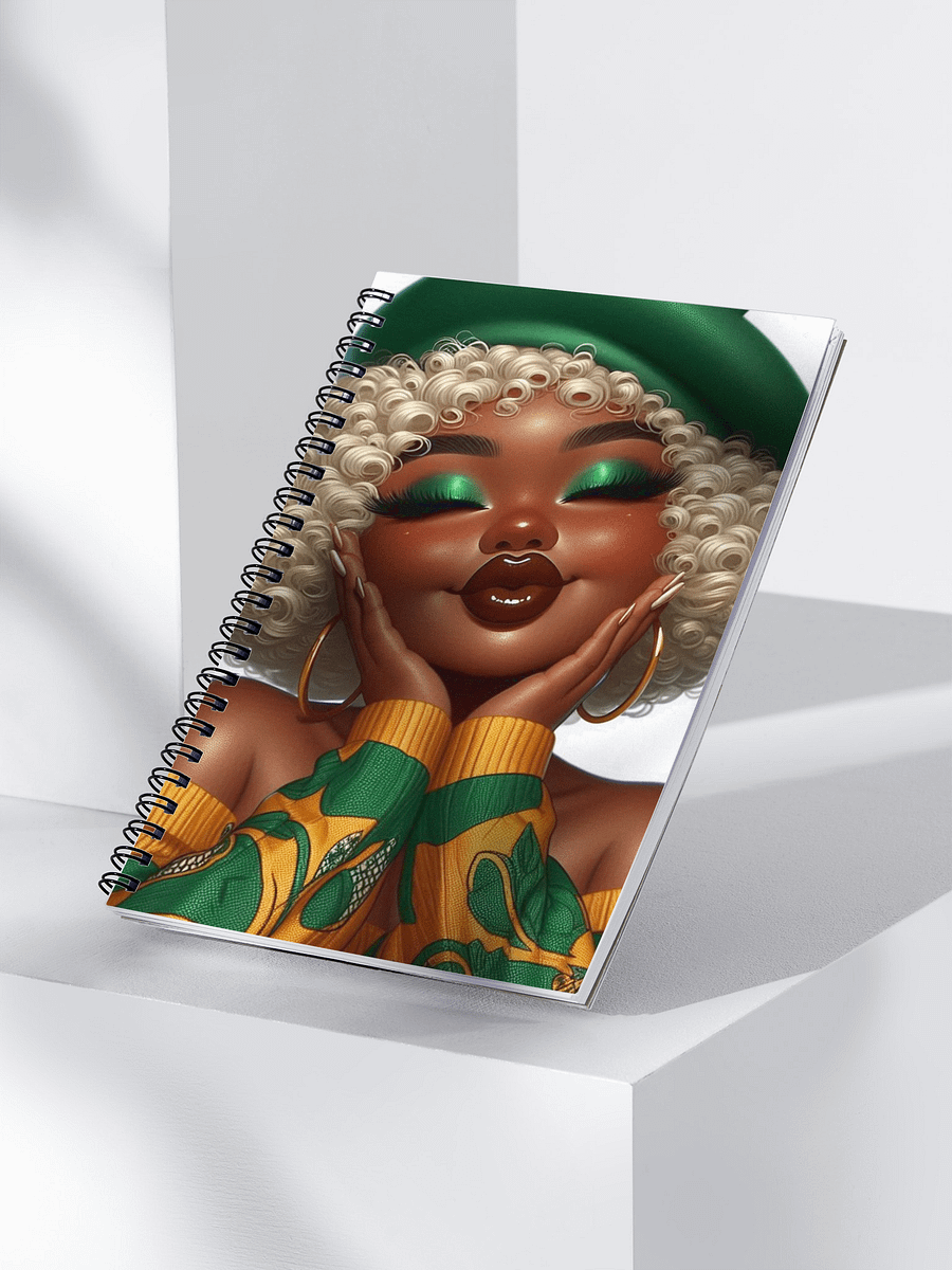 Vibrant Black Woman Spiral Notebook product image (3)