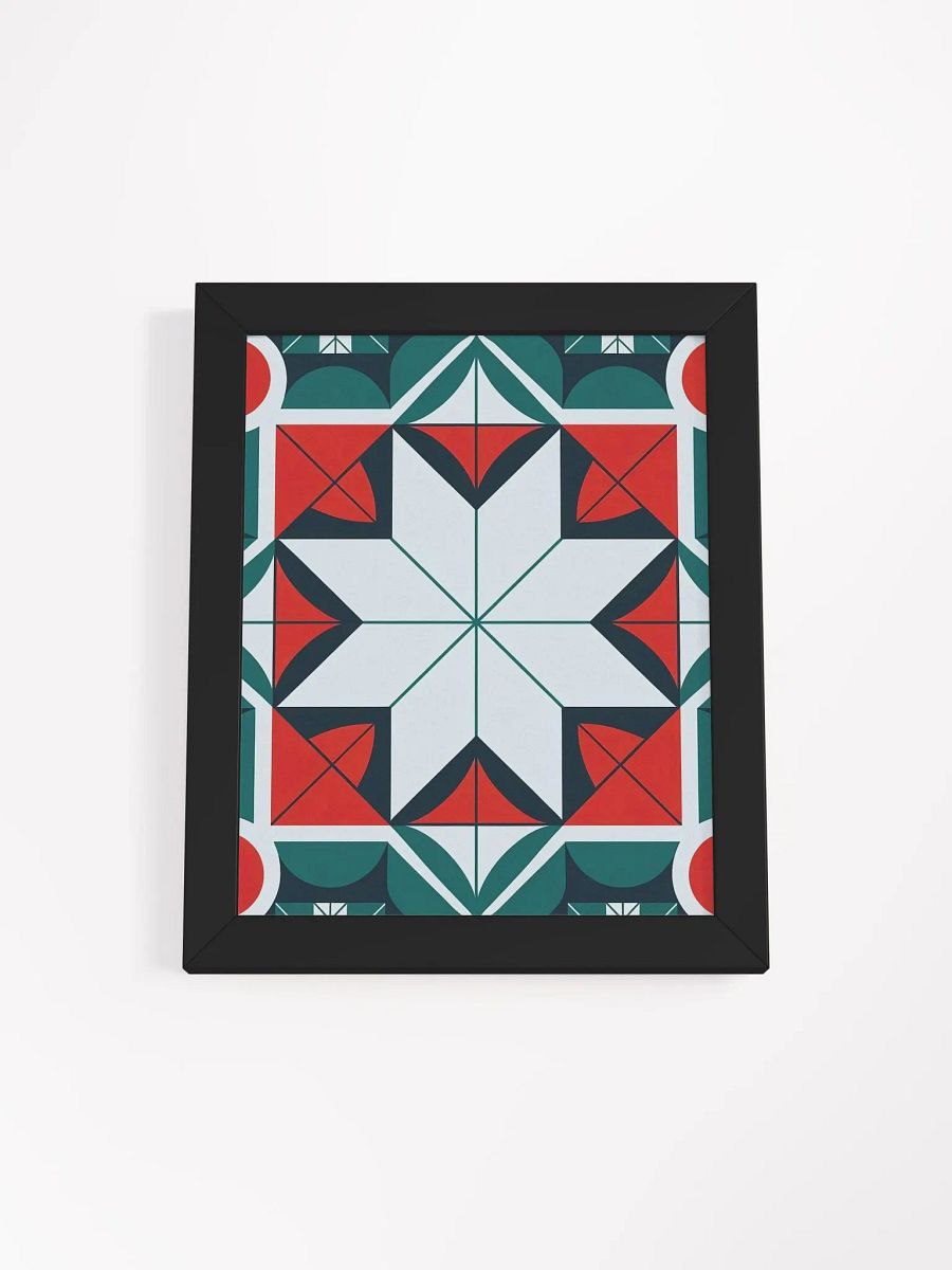 Kaleidoscope patterned Framed High-Quality Matte Poster (in) product image (2)