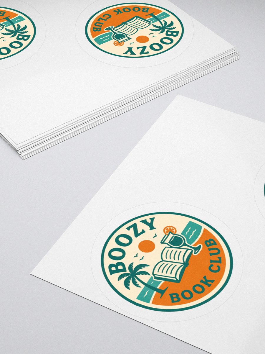Boozy Book Club Beach Day Stickers product image (4)