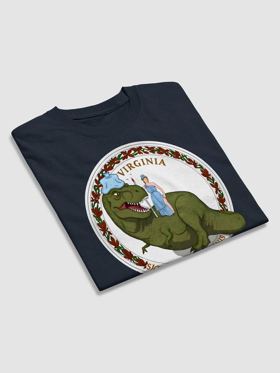 Sick Semper Tyrannis - Virginia State Flag Seal with Dinosaur Shirt product image (21)