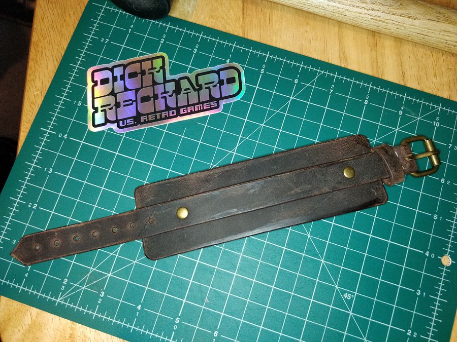 Brown 1 Band Leather Cuff 0B product image (3)