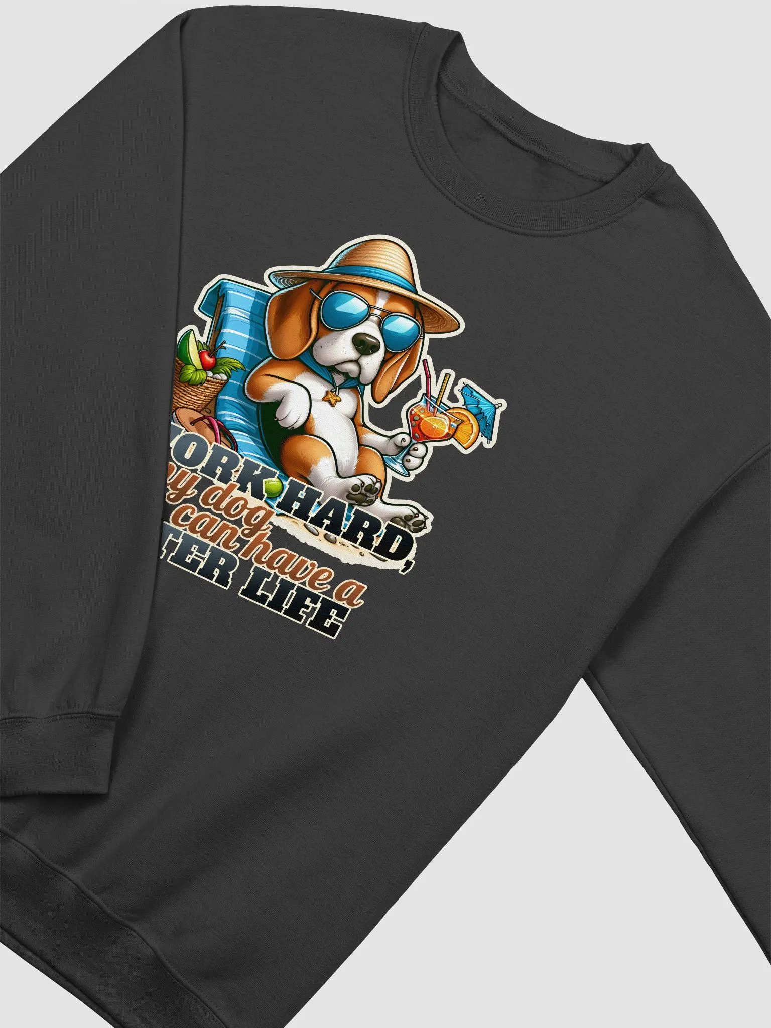 Work Hard - Beagle Beach - Sweatshirt product image (12)