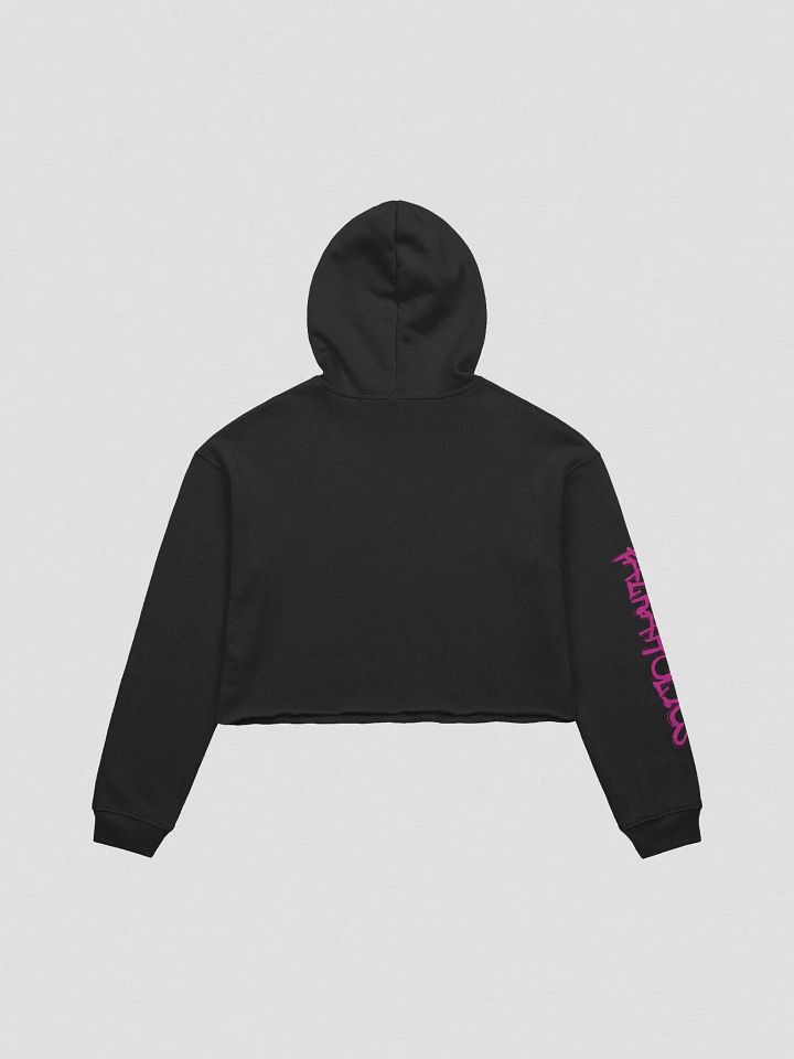 T4P Crop-Hoodie Black/Violet (Bella+Canvas Fleece Crop Hoodie) product image (2)