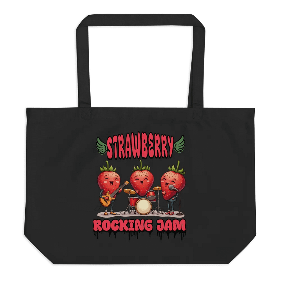 Strawberry Rocking Jam Session Organic Tote product image (1)