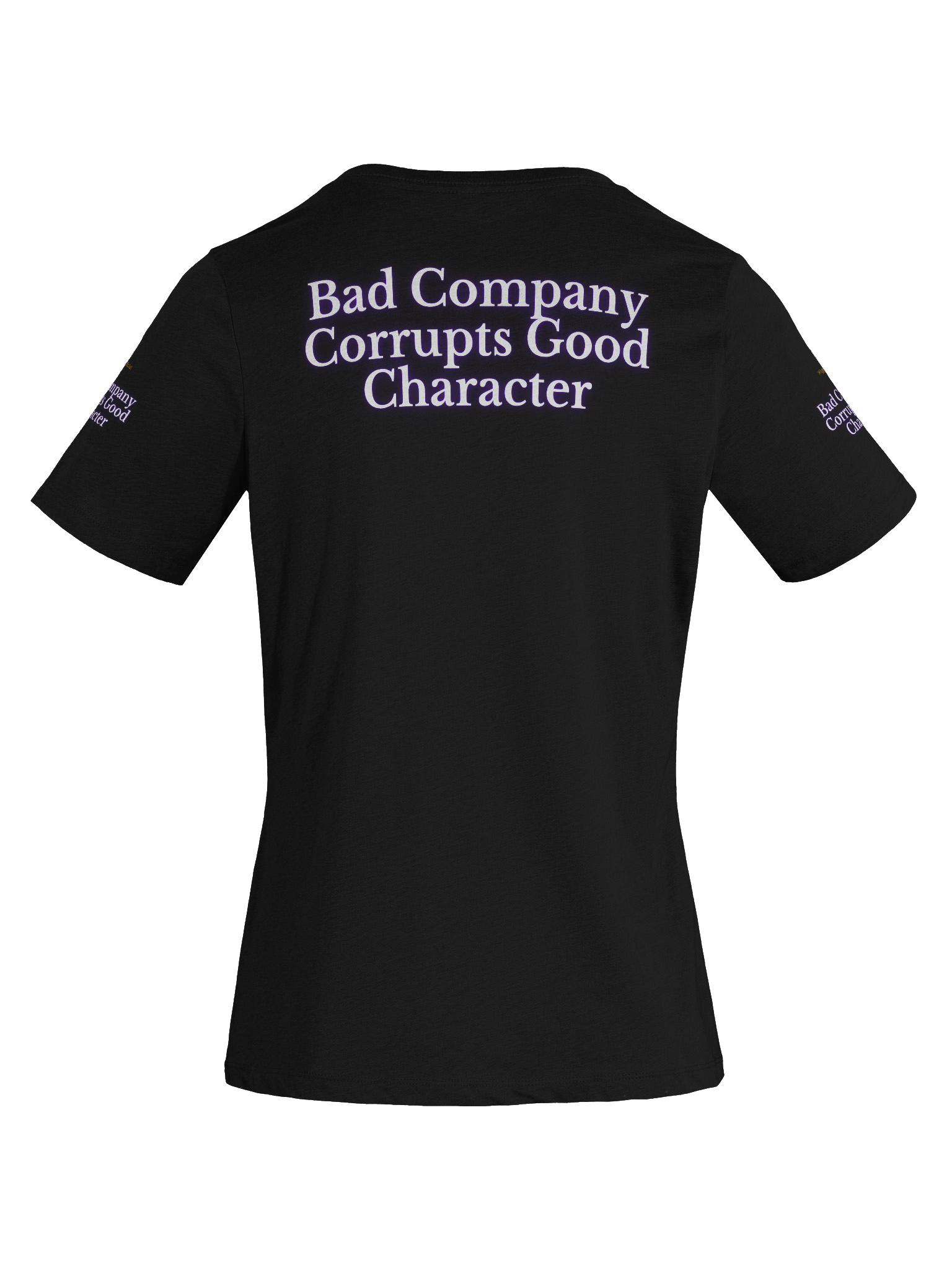 WigganOfficial “Bad Company Corrupts Good Character” V-Neck T-Shirt. product image (52)