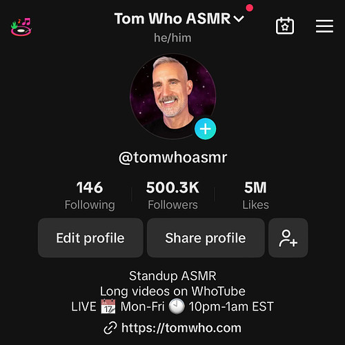 I woke up to this. 500k followers and 5 million likes for my videos on #tiktok.