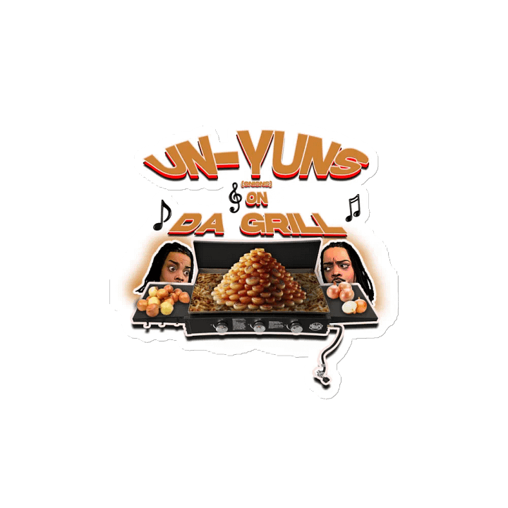 Un-Yuns On Da Grill Die-Cut Magnet product image (2)
