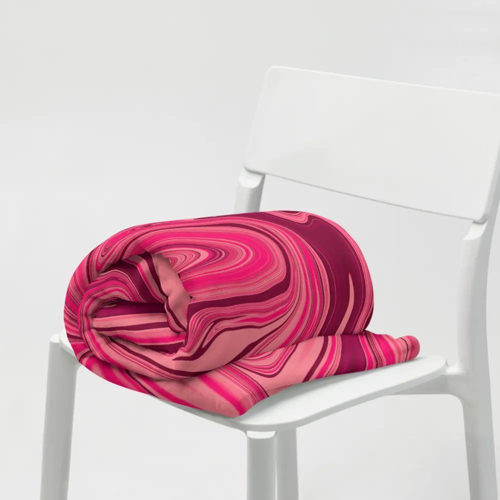 Throw Blanket - Shades of Magenta Pink Digital Fluid Art product image (9)