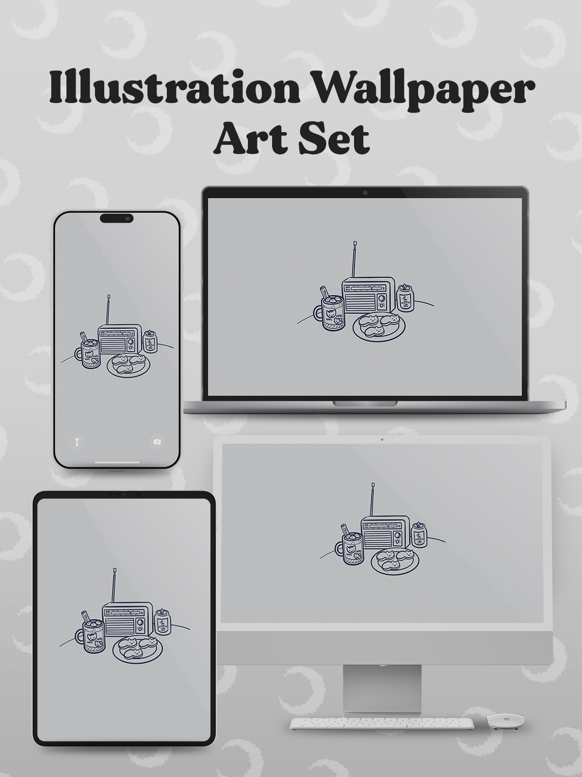 Read With Me 🌙 Wallpaper Set product image (1)