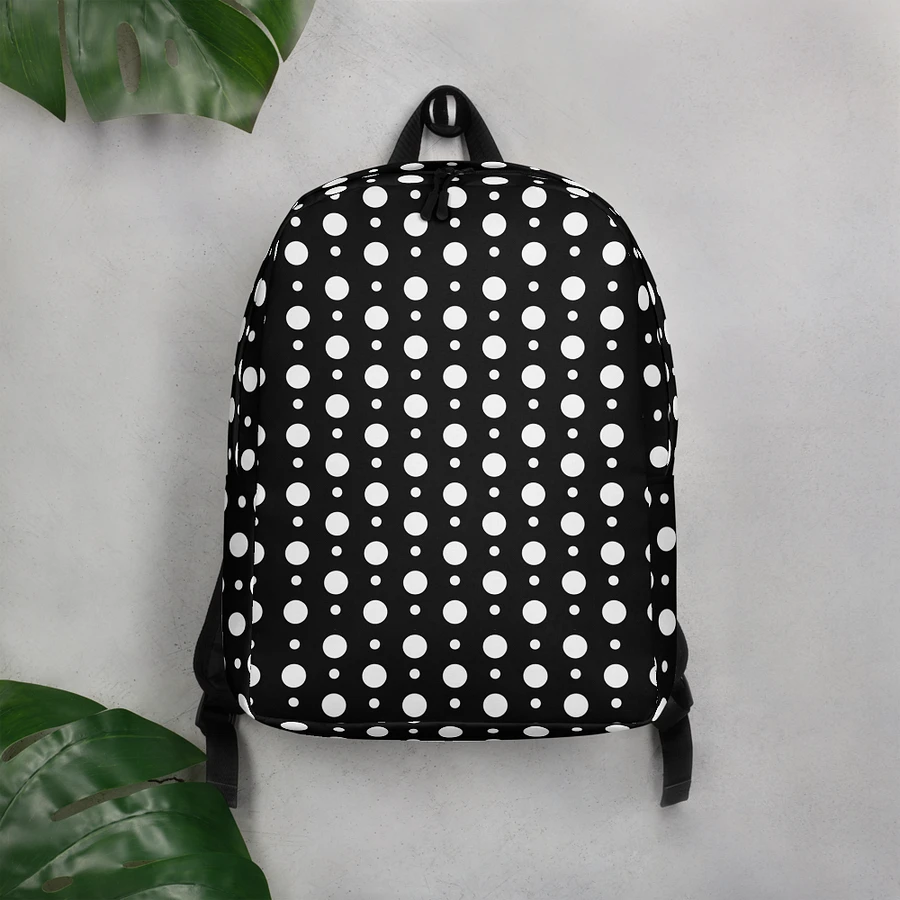 Monochrome Dot Minimalist Backpack product image (2)