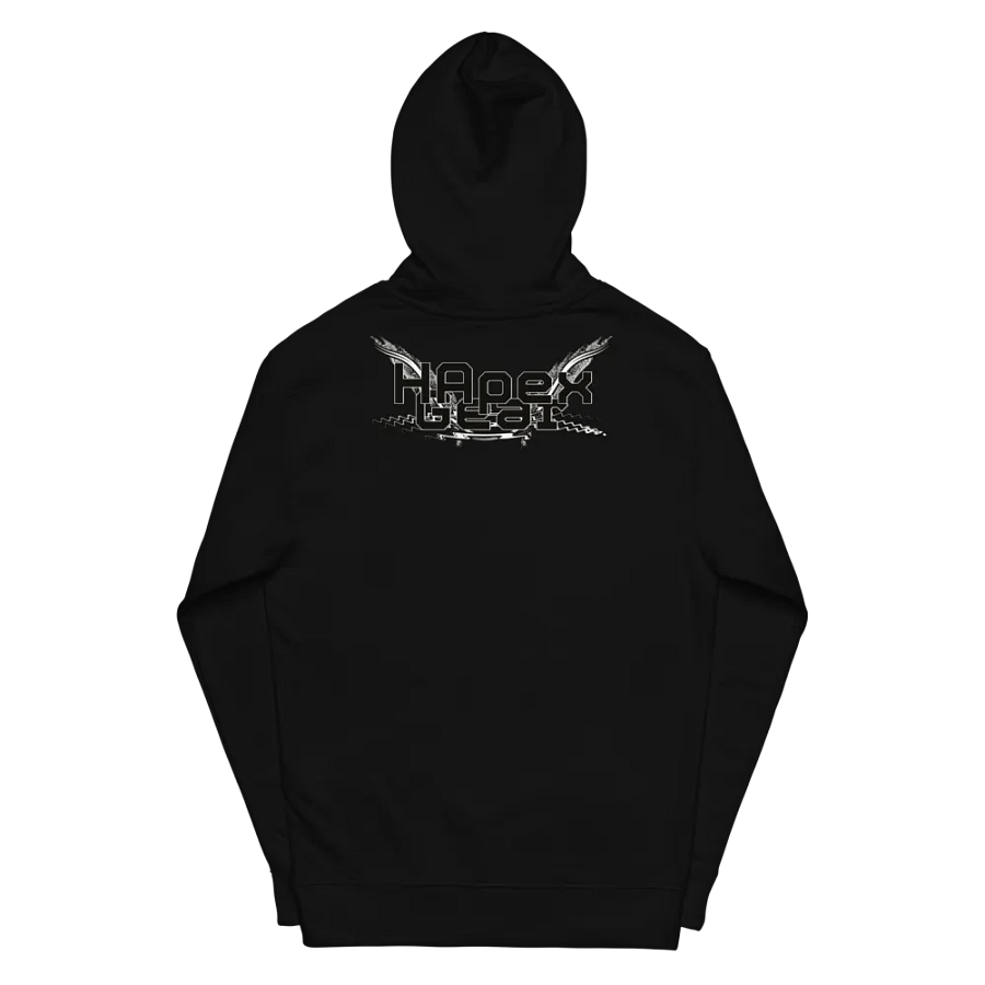 Midweight Hoodie - Embroidered - Black HApex Gear White Logo product image (4)