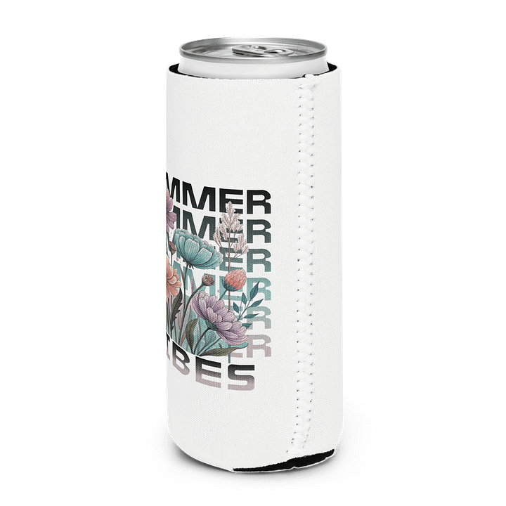 Summer Vibes Boho Flowers Blooms Can Cooler product image (2)