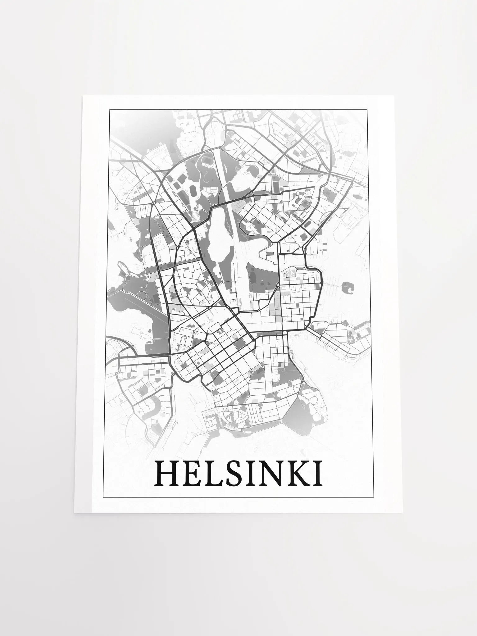 Helsinki, Finland, city map print product image (16)