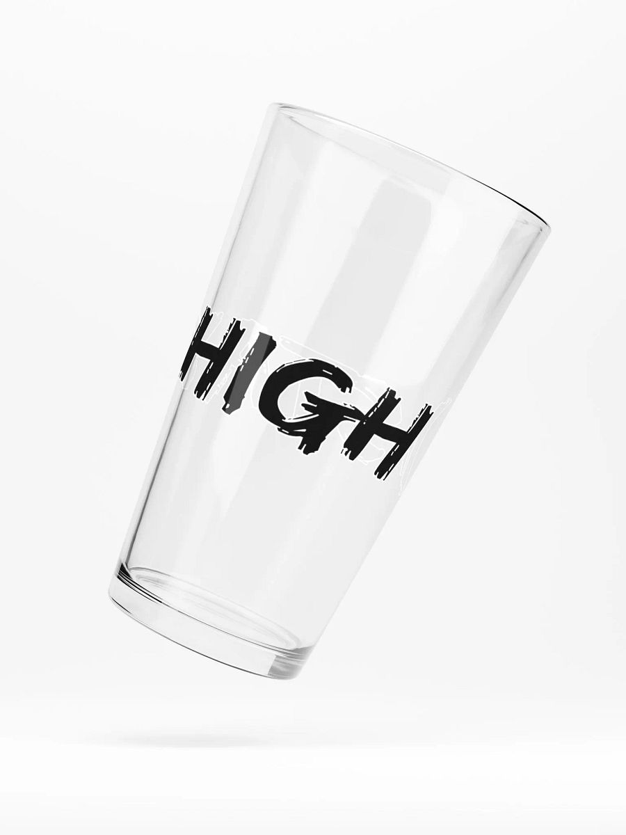 Stay High Shaker Pint 16 oz Glass (Black Text) product image (5)