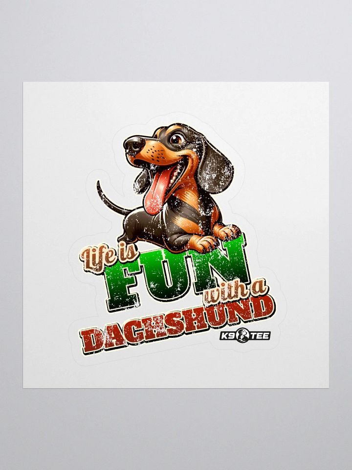 Dachshund Delight Kiss Cut Stickers product image (1)