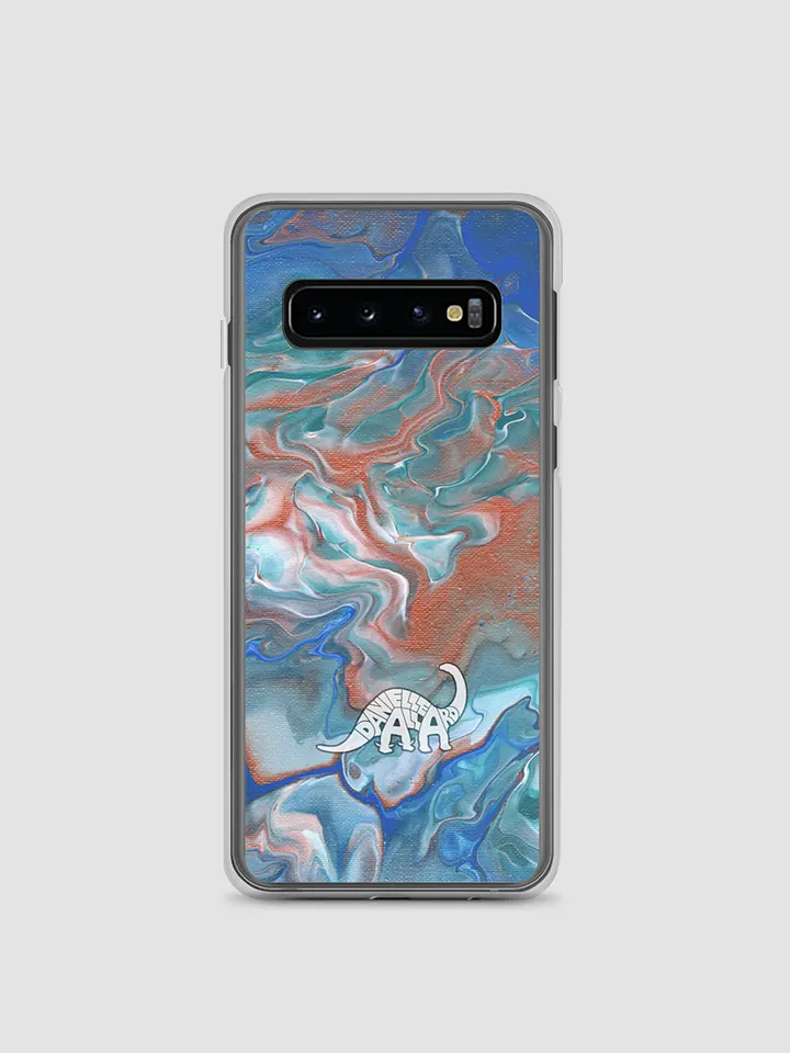Metallic Orange Fluid Acrylic Samsung Case product image (2)