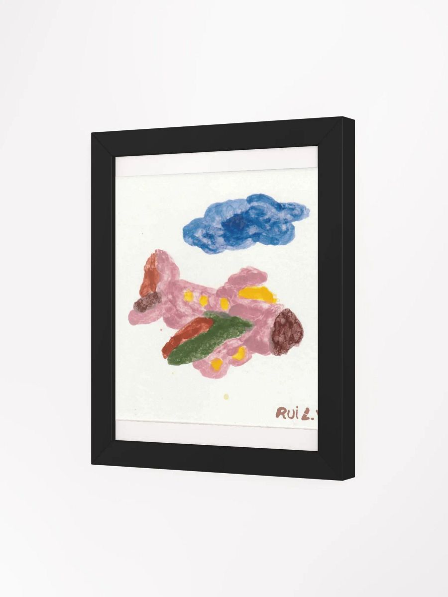Kid Airplane (Framed High-Quality Matte Poster) product image (3)