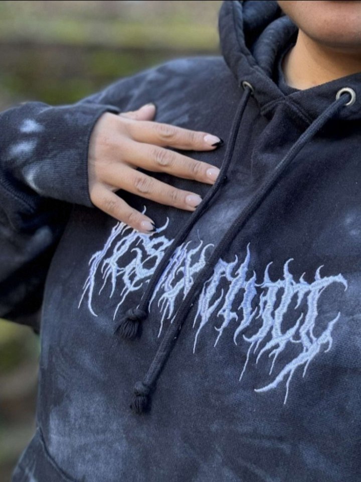 Tie Dye "Brutal" Embroidered Hoodie product image (1)