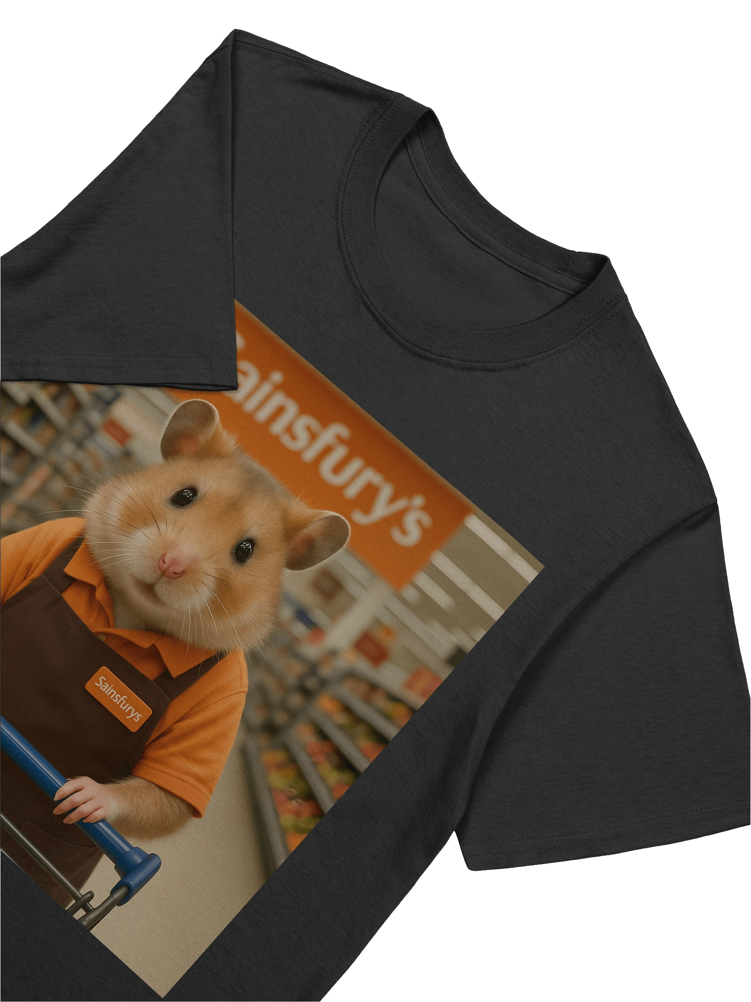 Sainsfurys Supermarket Employee Hamster T-Shirt product image (60)