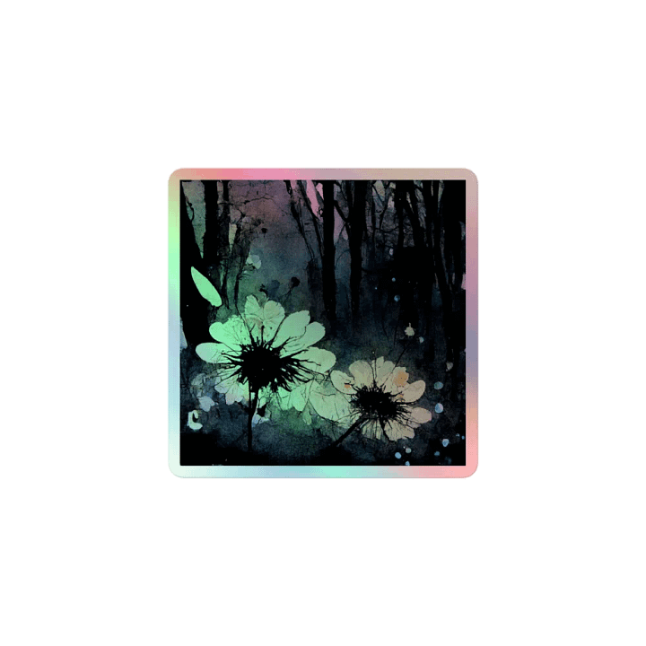 Midnight Blooms Holographic Sticker Set product image (1)