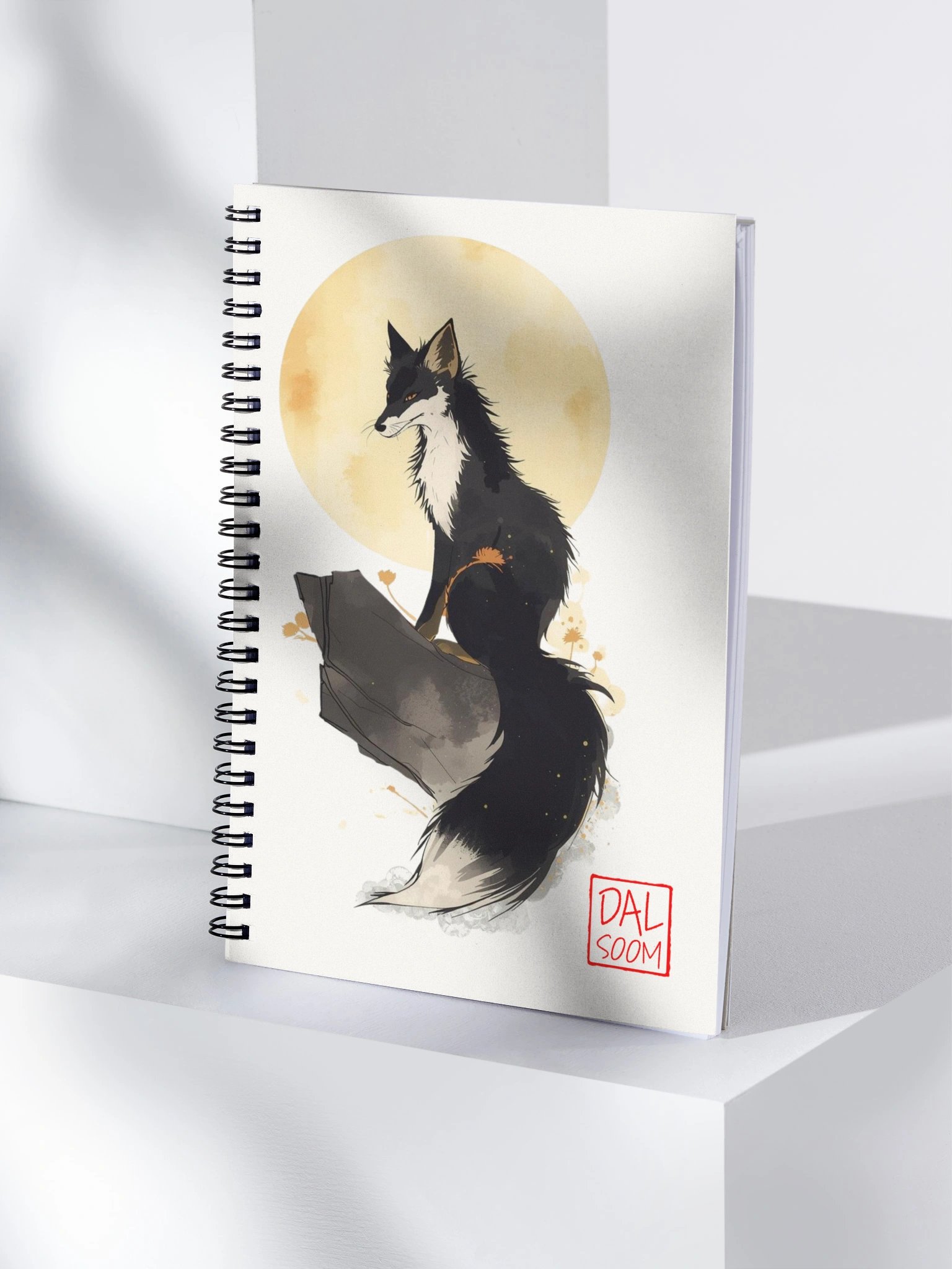 Moonlit Fox Spiral Notebook product image (1)