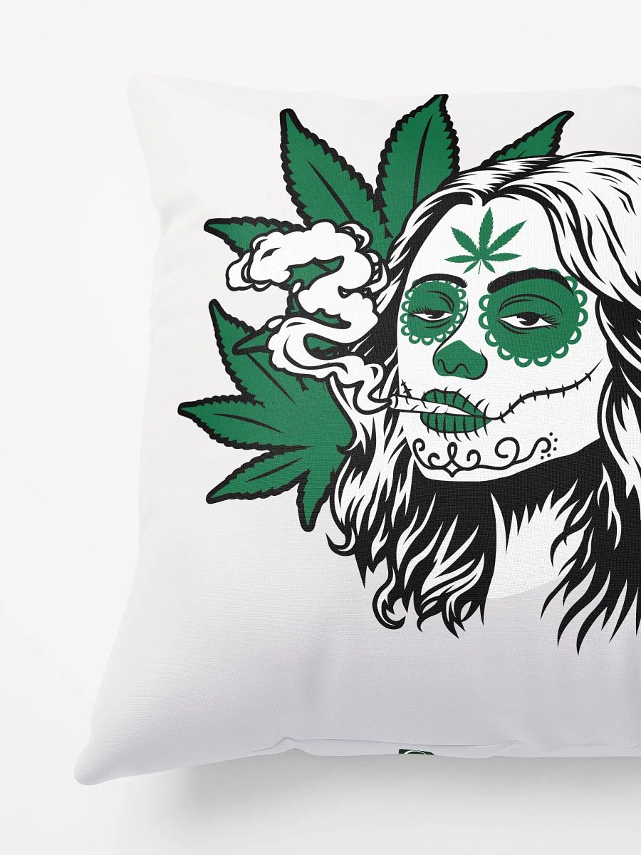Smoke & Sugar Skulls | Cannabis Vamp Bite All-Over Pillow product image (3)