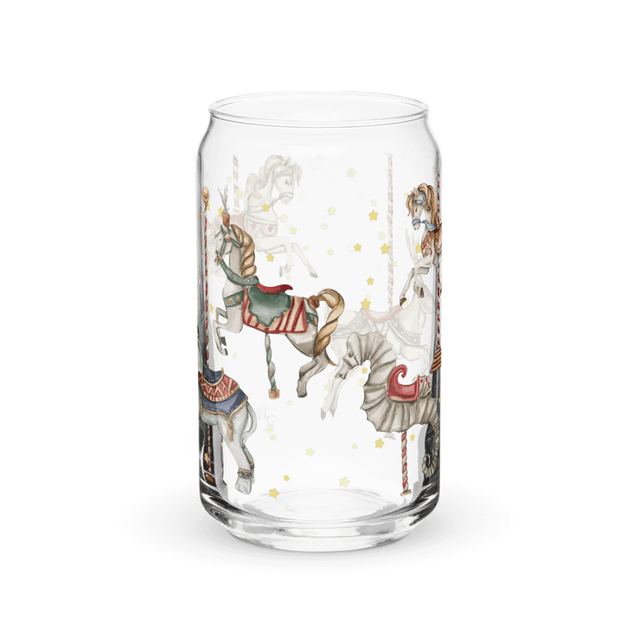 Midnight Circus Carousel Glass Can | 16oz – Unique & Stylish Drinkware product image (1)