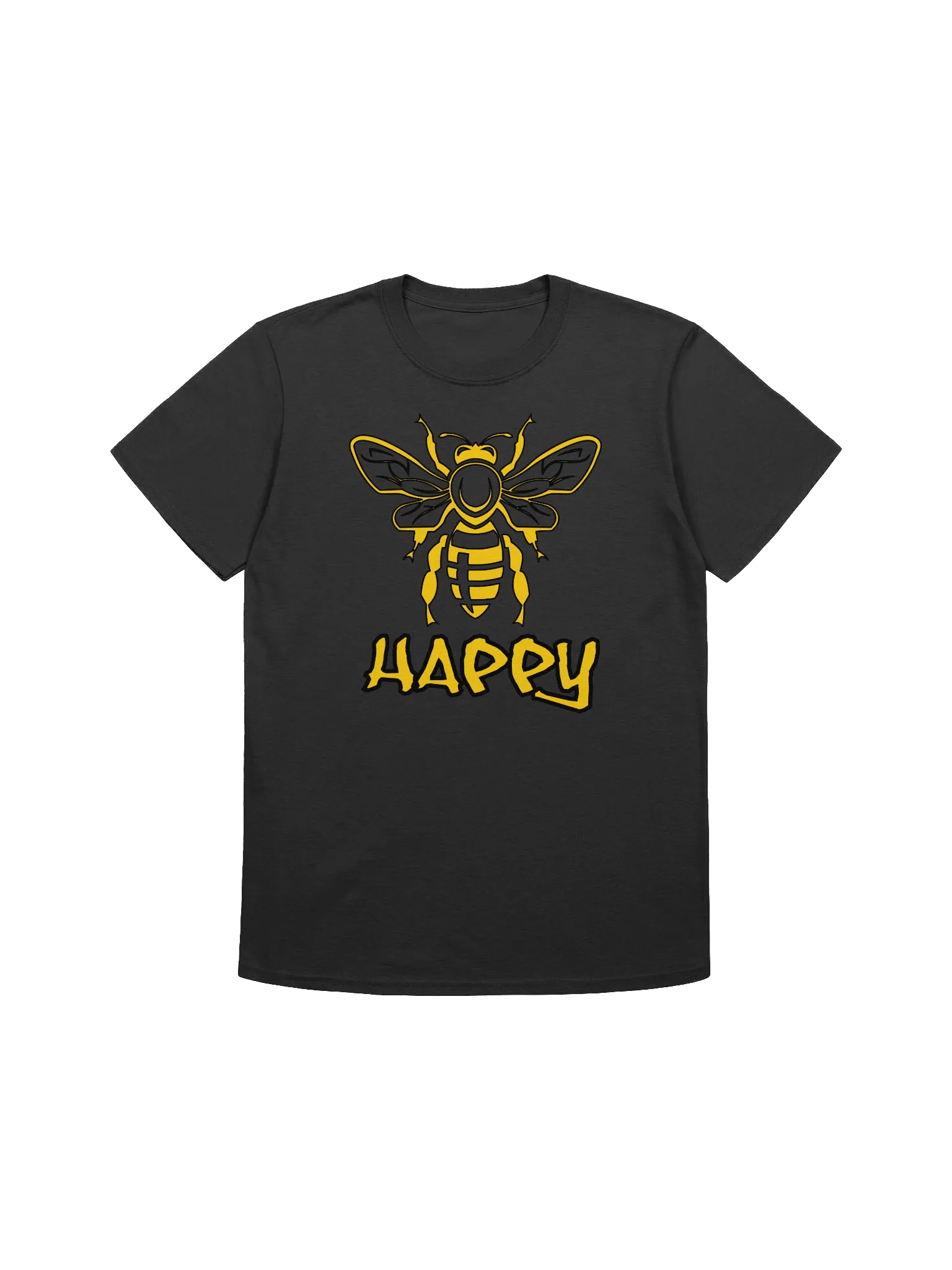 Happy Bee-Stylized Bee with Positive Message T-Shirt product image (1)