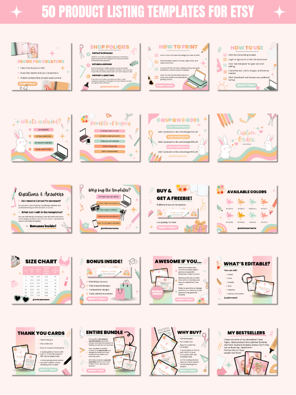 Whimsical MRR/PLR Branding Kit for Etsy product image (3)