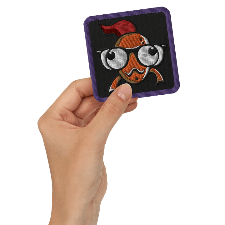 FEESH Logo Square Patch [purple border] product image (3)